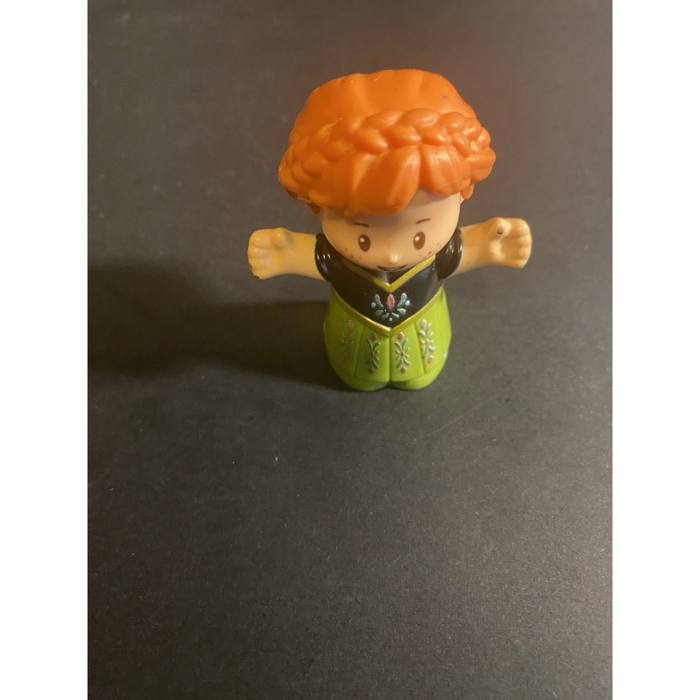 Fisher Price Little People Princess Anna Disney Frozen Figure Green Dress 2019